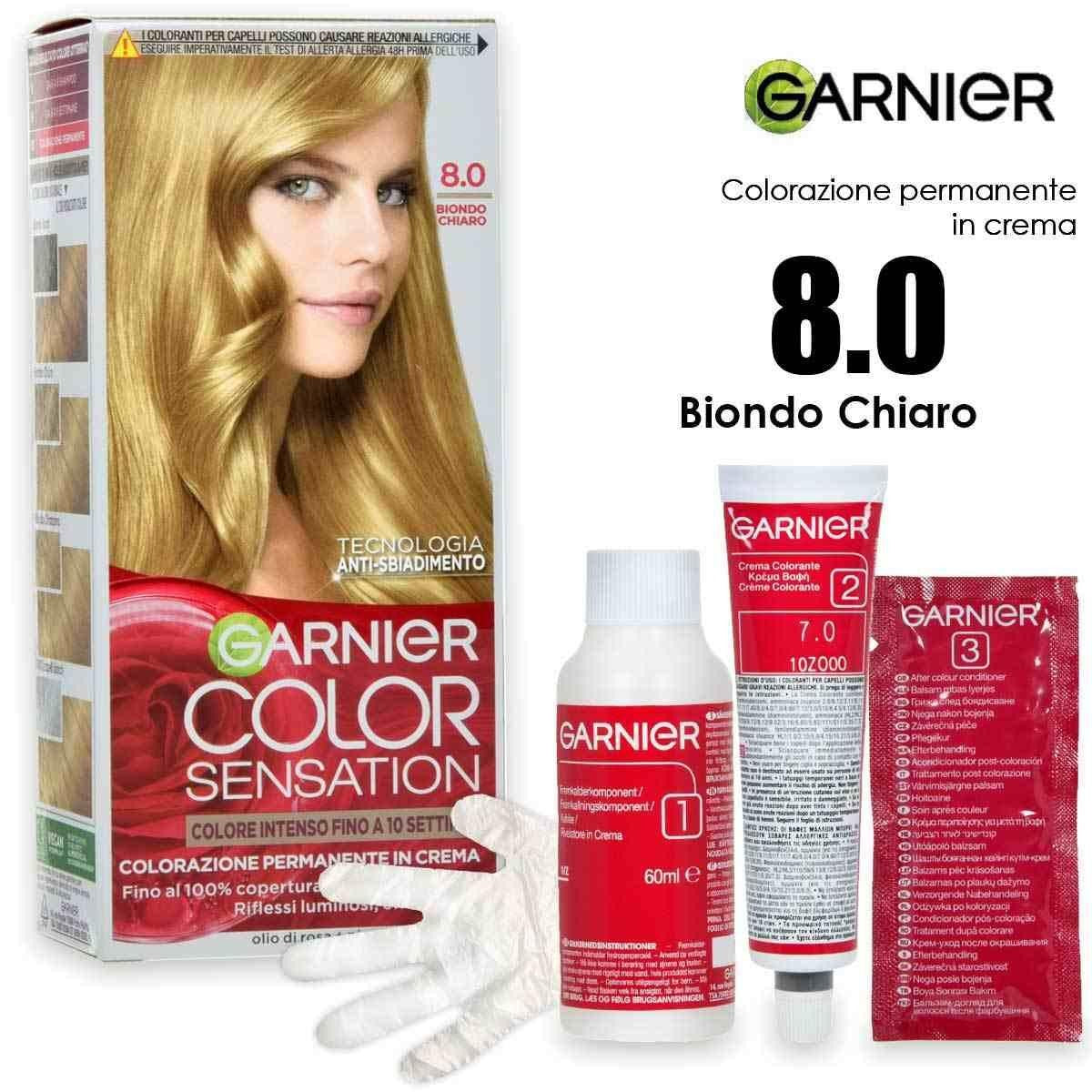 Garnier Color Sensation Pysyvä Kermaväri 8.0 Vaalea Blond