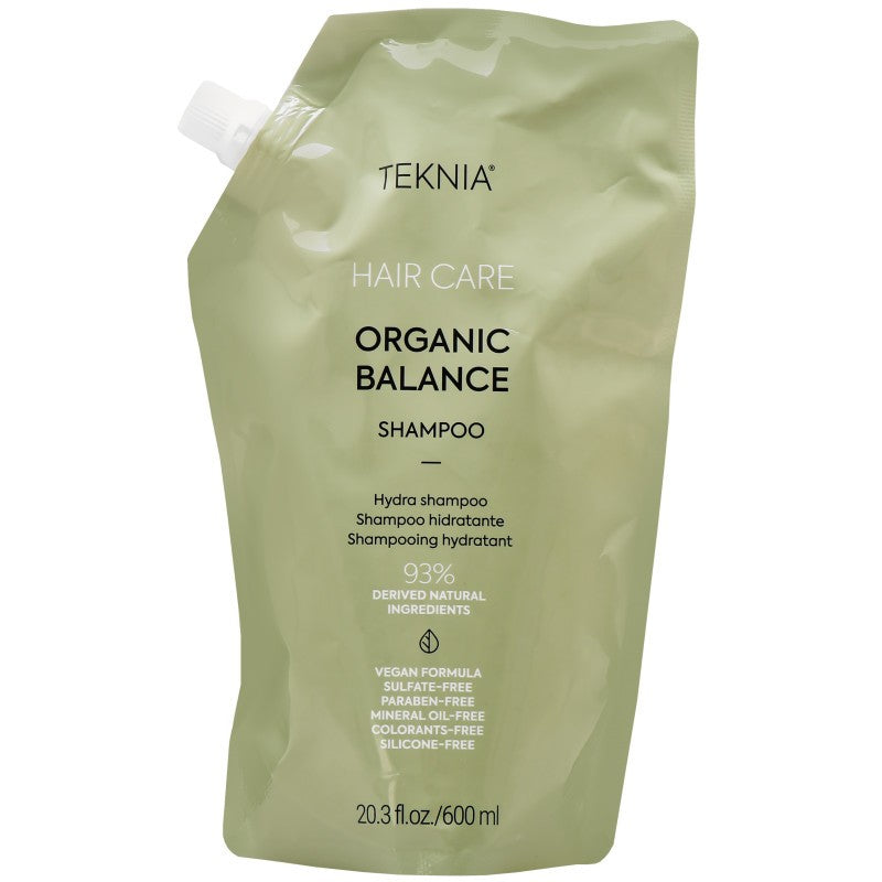 Lakme Teknia Organic Balance shampoo täyttöpakkaus 600 ml