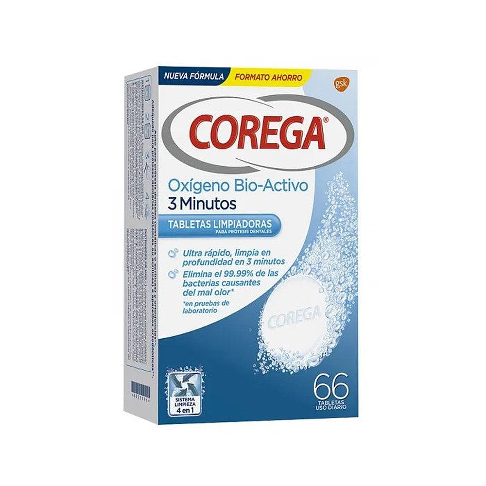 Corega Active Oxygen 3 minuuttia 66 tablettia