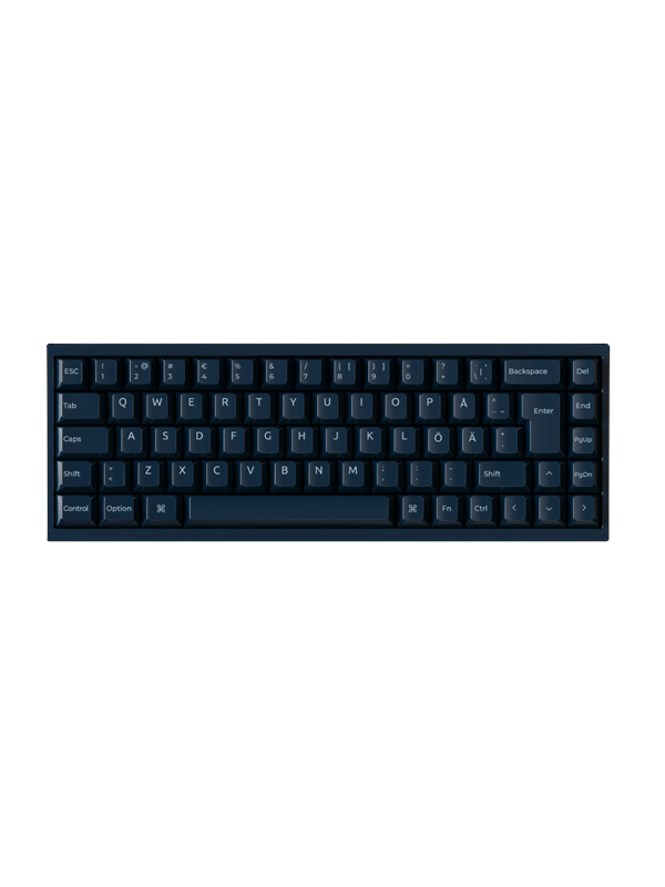 Keychron Q16 HE 65% 8K Wired Ceramic - Pelinäppäimistö - ilman numpadia - Pohjoismainen - Sininen