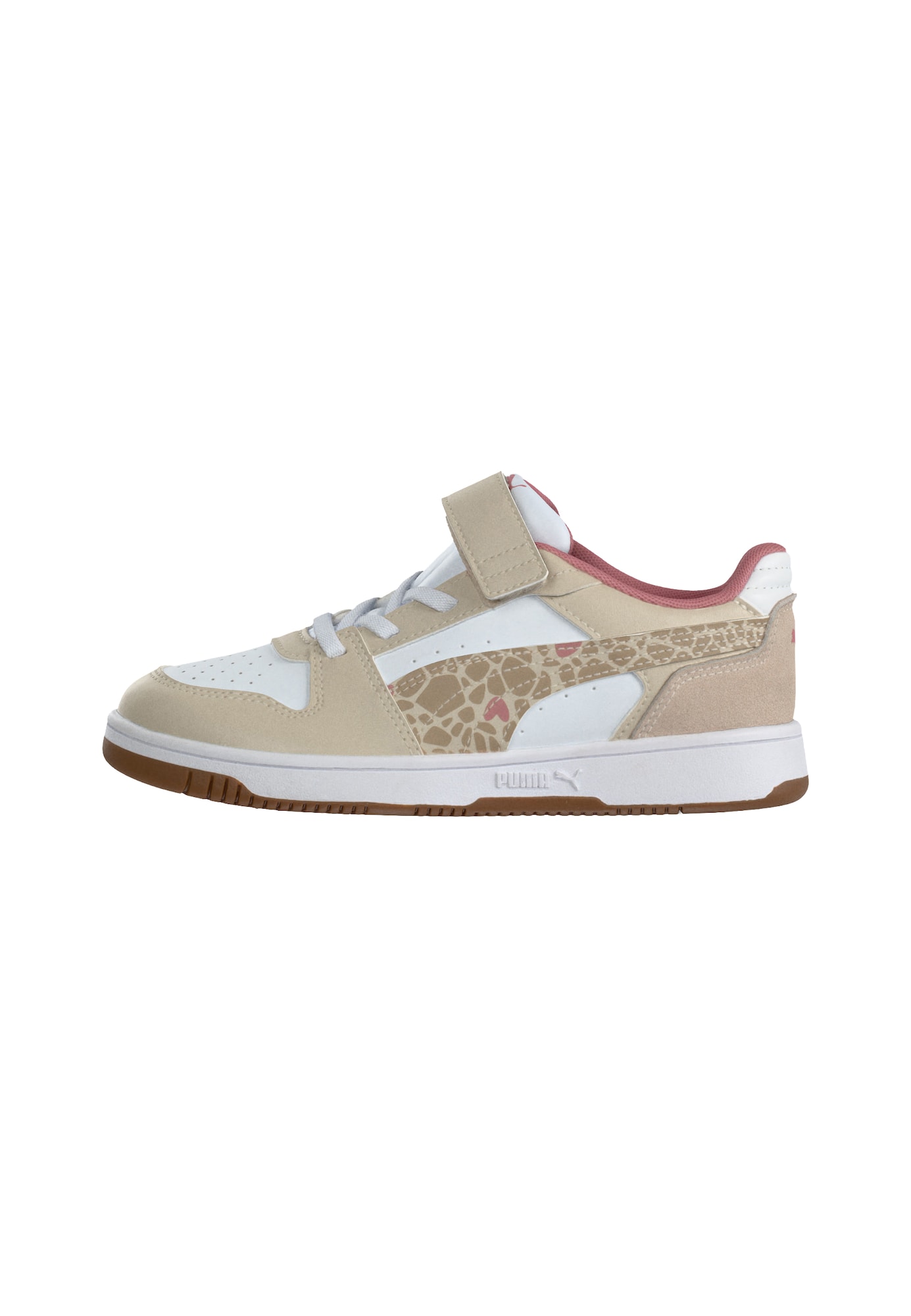 PUMA Tennarit 'Rebound Slam Lo Winter Safari' beige / vaaleanruskea / valkoinen