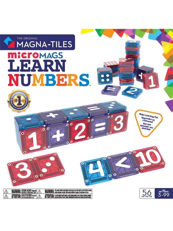 MAGNA-TILES, Learn Numbers, 56 pcs