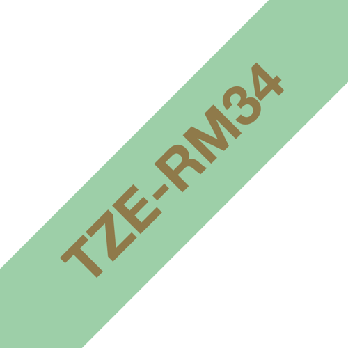 Brother TZE-RM34, Kultaa mintunvärillä, TZe, Vihreä, Lämpösiirto, Kiina, 5 vuosi/vuosia