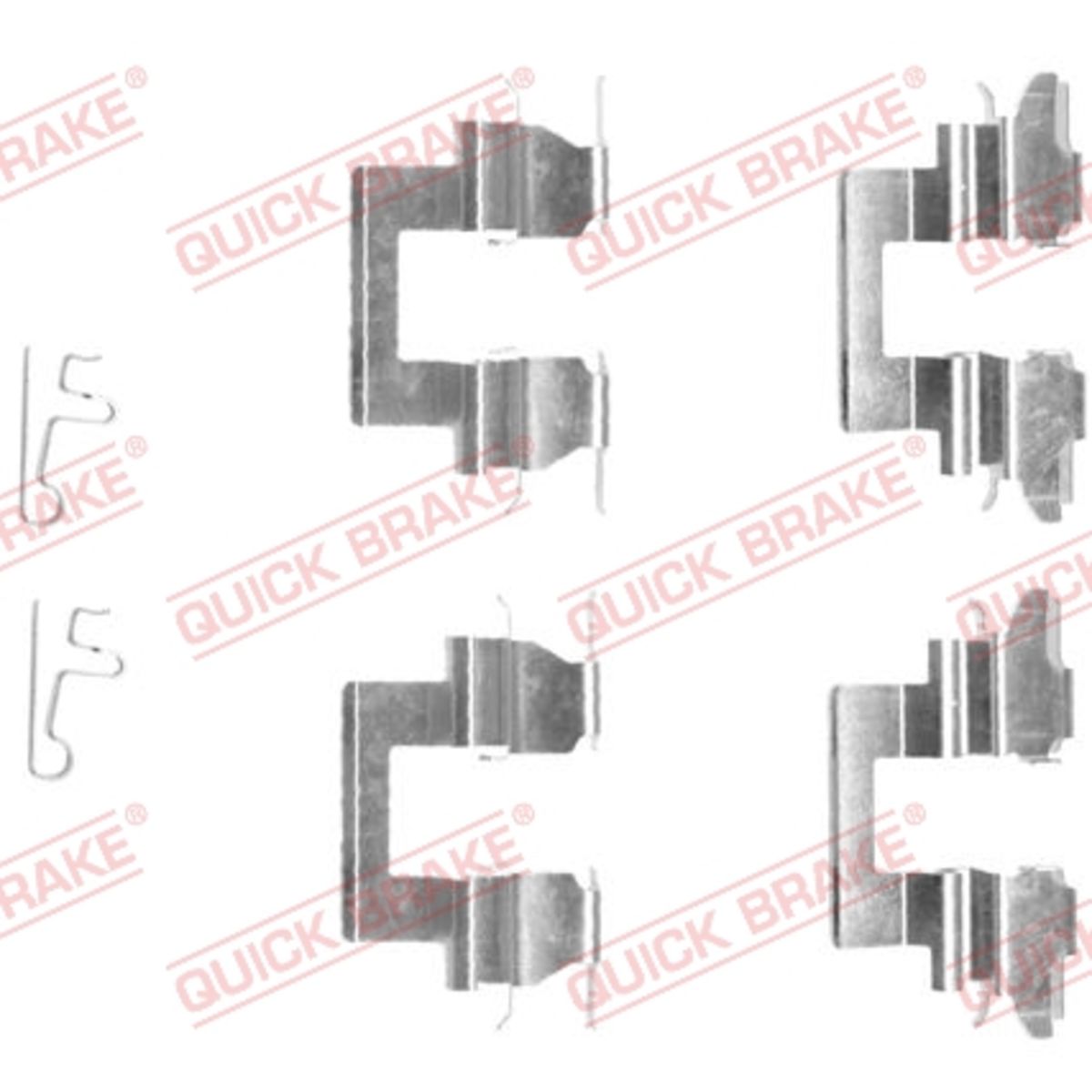 Jarrupalojen asennussarja QUICK BRAKE 109-1608