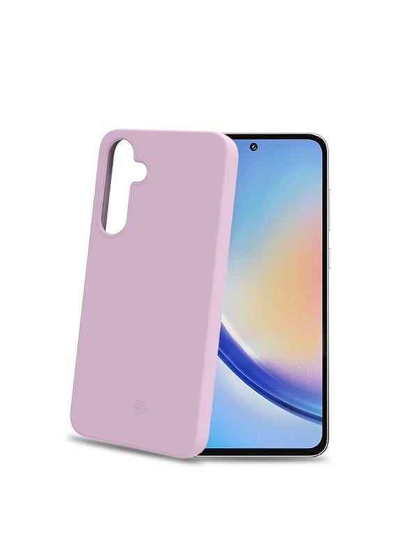 Celly Cromo Soft rubber case Galaxy A35 5G Rosa