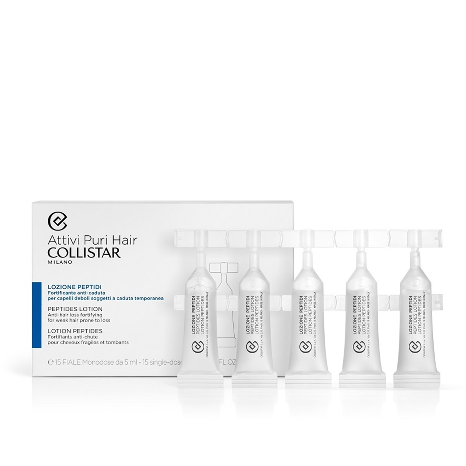 Collistar Peptides Fortifying Anti-Hair Loss Lotion 15 x 5ml