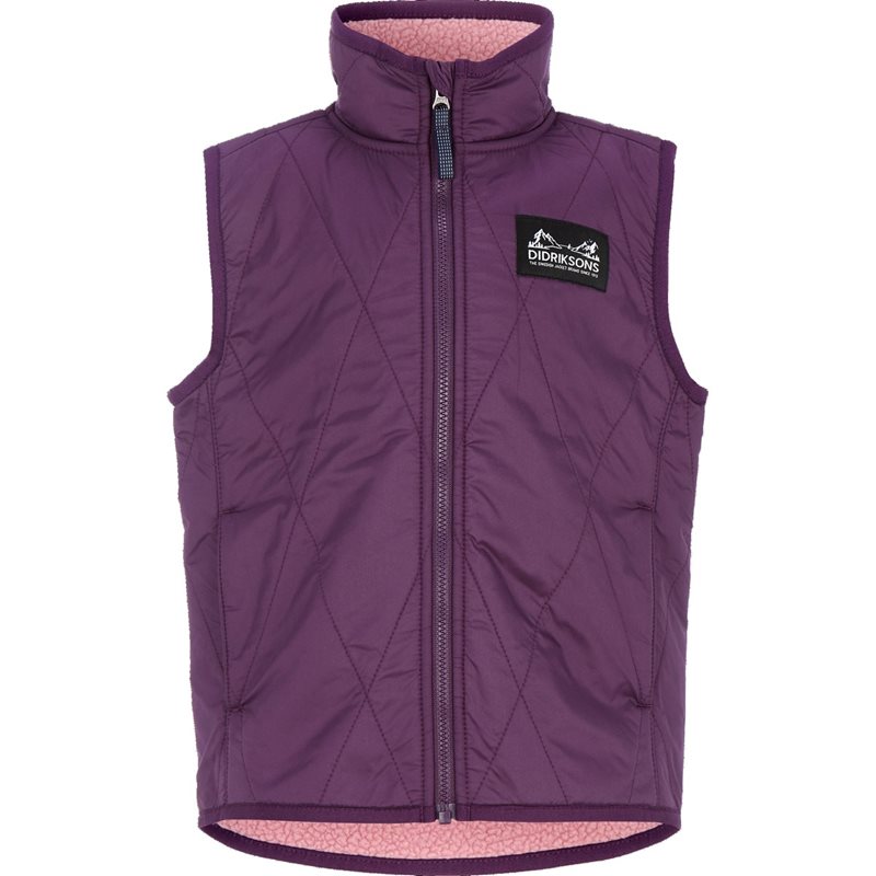 Didriksons Rime Kids' Vest Northen Purple - 140