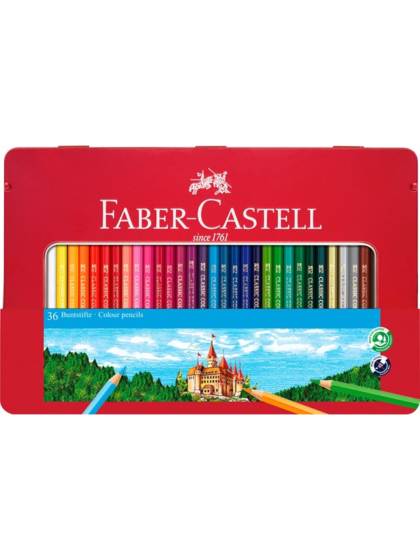 Faber-Castell Classic Väri Väri pencils tin of 36