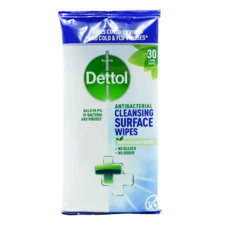Dettol Antibakteeriset puhdistuspintapyyhkeet - 30 kpl