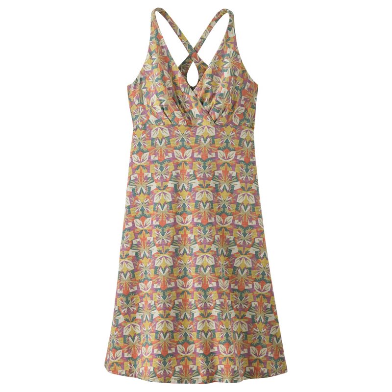 Patagonia W's Amber Dawn Dress Butterfly Geo: Weathered Stone - XS