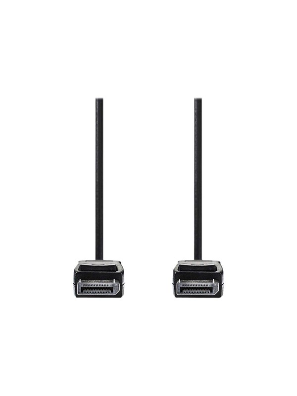 Nedis DisplayPort kaapeli | DisplayPort uros | DisplayPort uros | 4K@60Hz | Kullattu | 3.00 m | Pyöreä | PVC | Musta | Laatikko