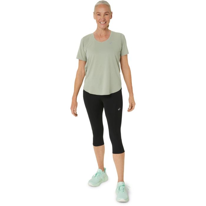 ASICS Road High Waist Capri Tight K. M Musta Naiset