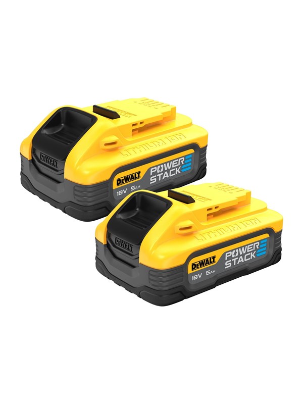 Dewalt DCBP518H2-XJ 18V XR POWERSTACK 5AH Battery, Twin Pack