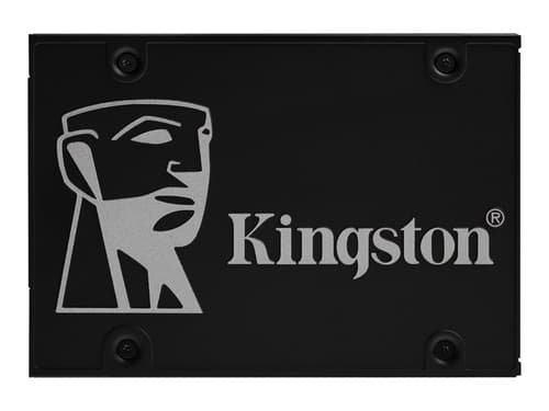 Kingston KC600 SSD-levy, SATA, 1024GB, 2,5", 3D TLC NAND, musta