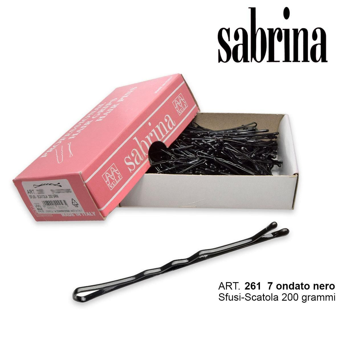 Sabrina palloklipsi n.7 on-löysä 200 grammaa musta aaltoileva