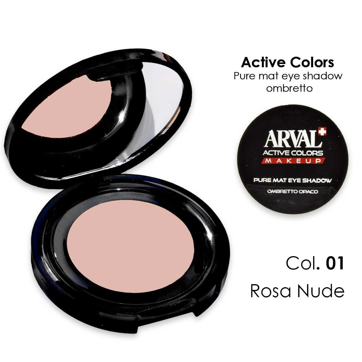 Arval Pure Mat Eye Shadow N. 01 - Pink Matta Luomiväri
