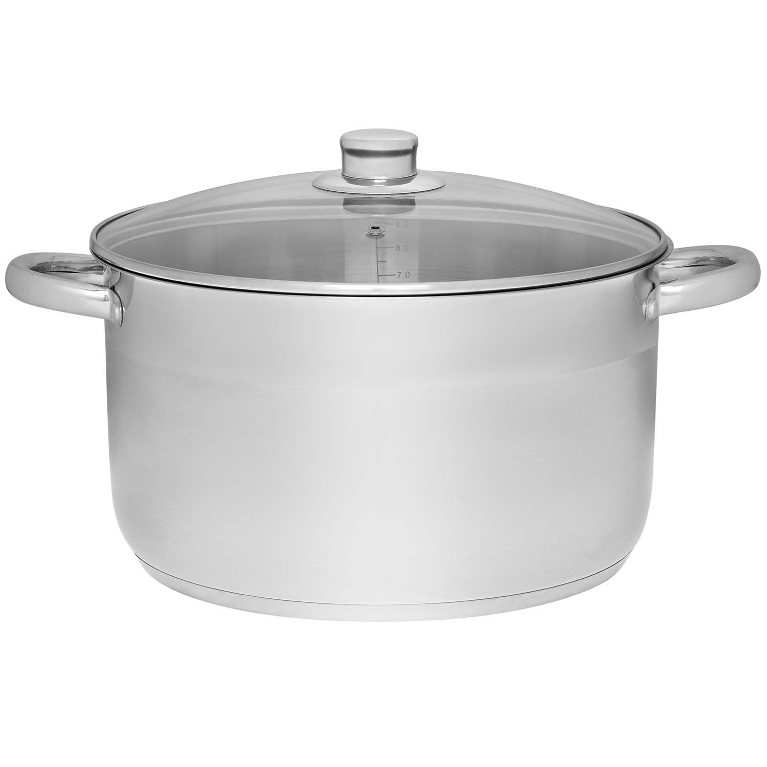 Teräskattila lasikannella, 10L, 28 cm