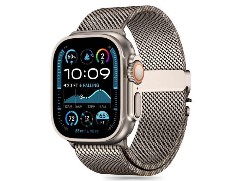 Tech-Protect TECH-PROTECT MILANO titanfodral till Apple Watch 6 / 7 / 8 / 9 / 10 / SE / ULTRA 1 / 2 (44 / 45 / 46 / 49 mm)