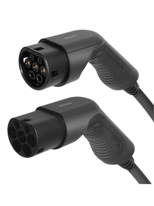 DELTACO e-Charge, kaapeli Type 2 - Type 2, 3-vaihe, 32A, 3m