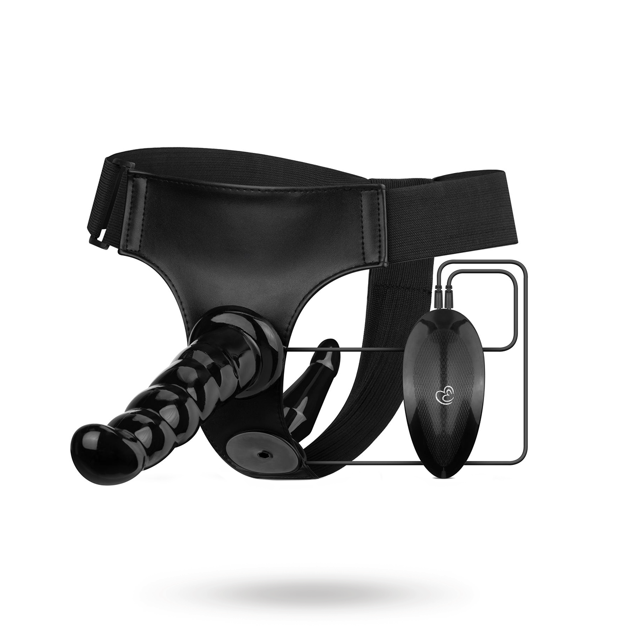 Vibrating Strap-On Set Black Tupla dildo strap-on
