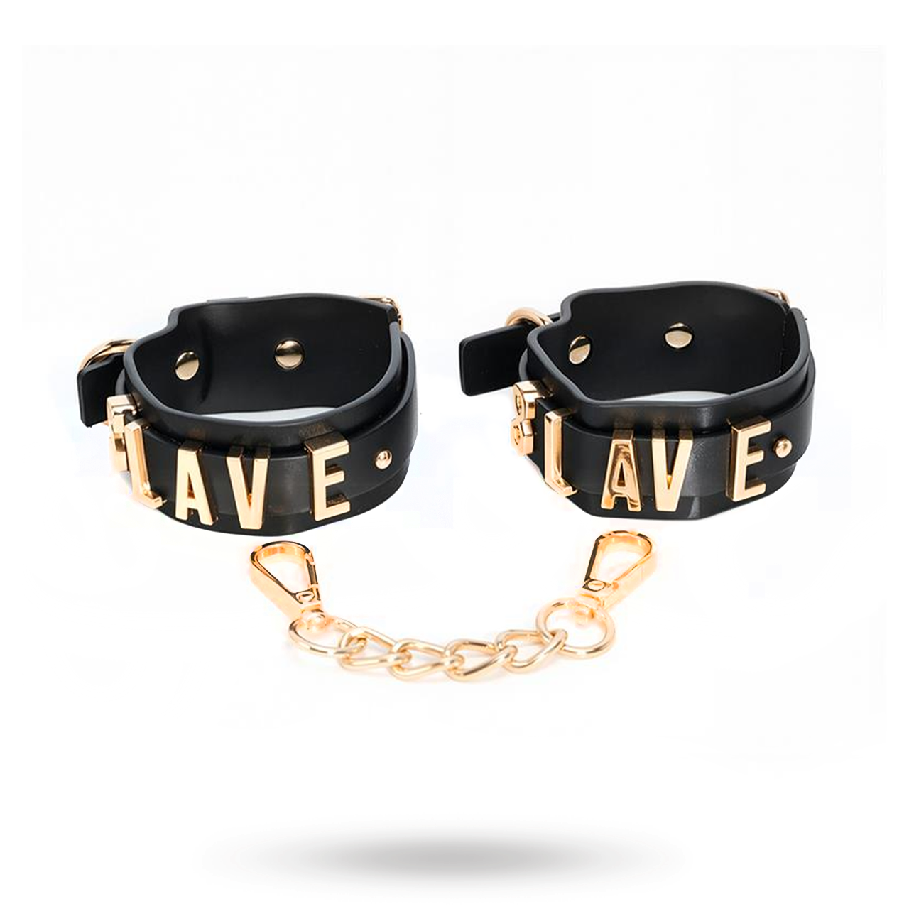 Slave Handcuff With Golden Chain Käsiraudat