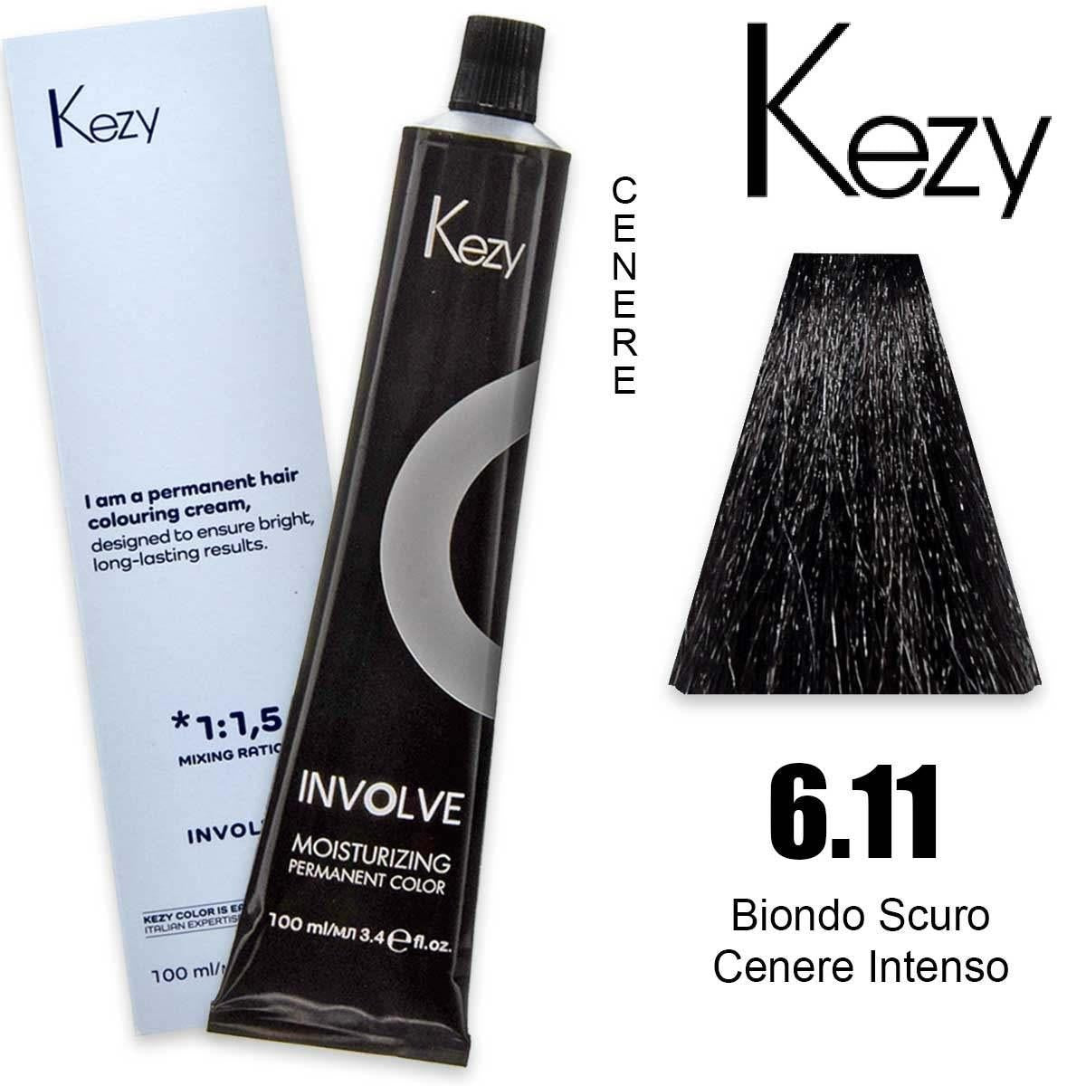 Kezy Involve Color 100 Ml Tumma Tuhkanvaalea Intensiivinen 6.11