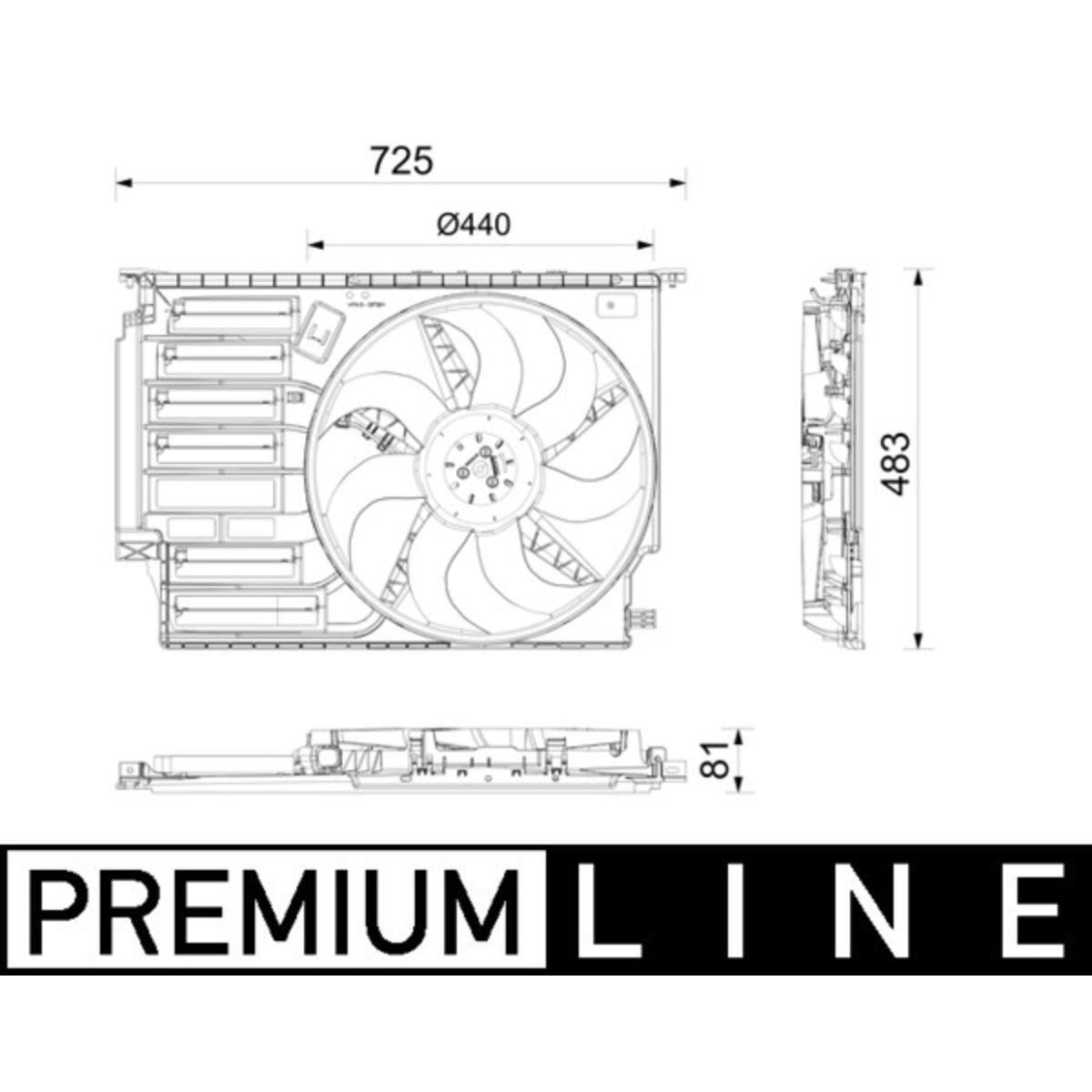 Jäähdyttimen tuuletin MAHLE CFF 671 000P