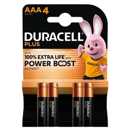 Duracell Plus Paristot MN2400 AAA – 4 kpl