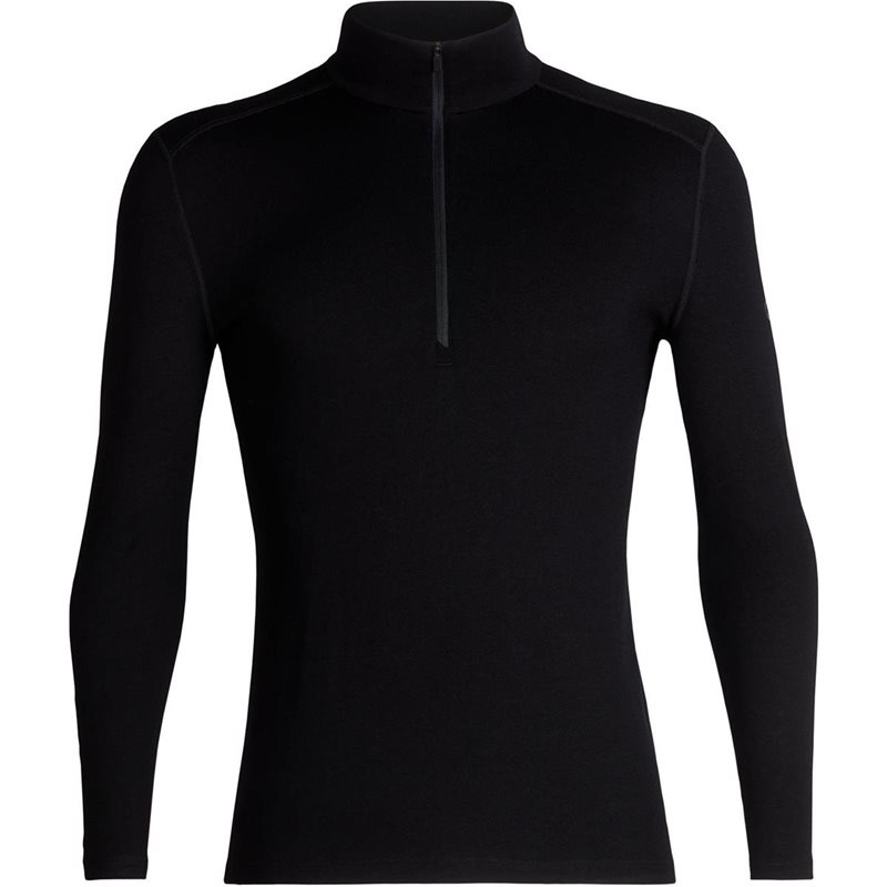 Icebreaker M 260 Tech LS Half Zip Musta - XXL