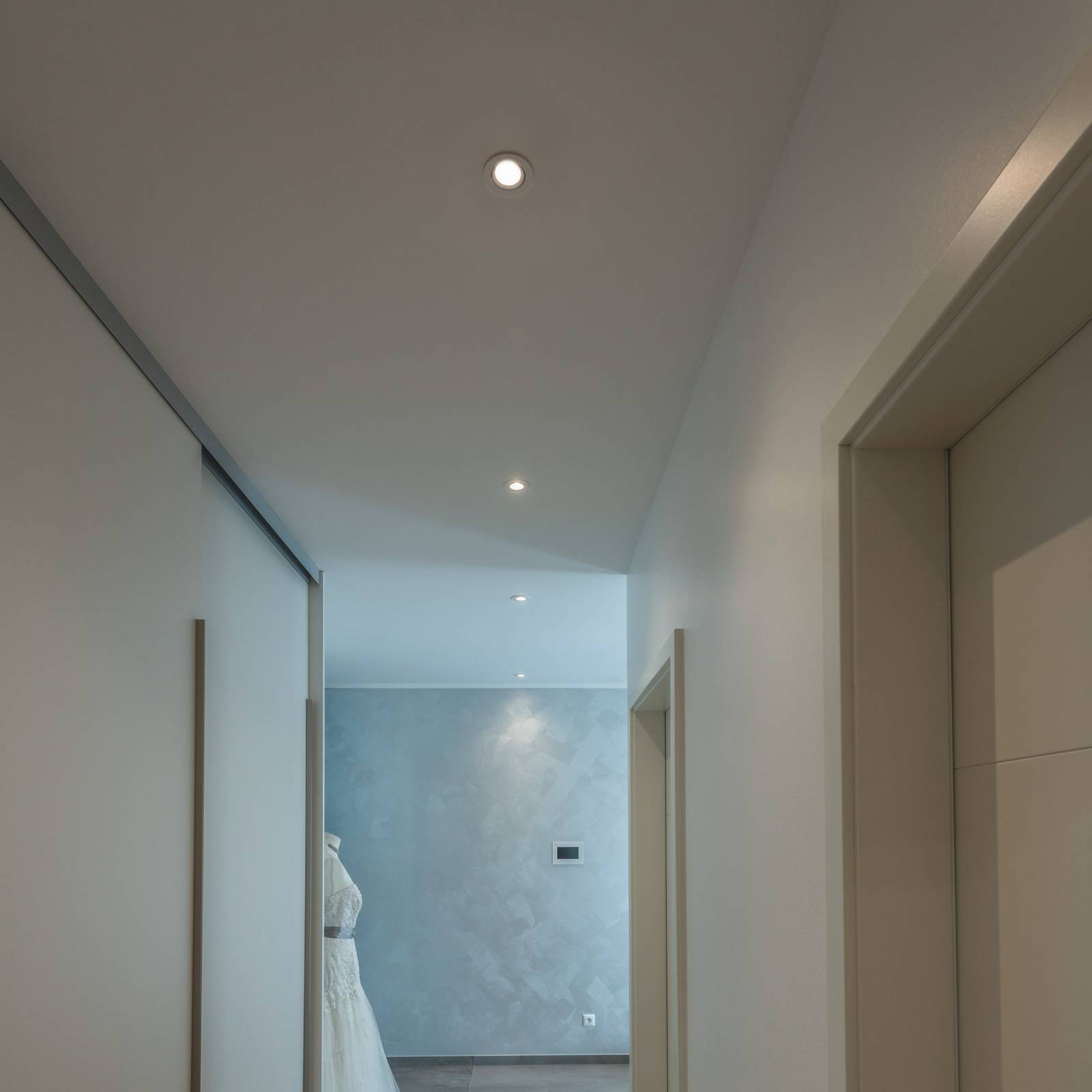 SLV LED-kattouppospotti New Tria, pyöreä, valkoinen, 3 000 K, 38°