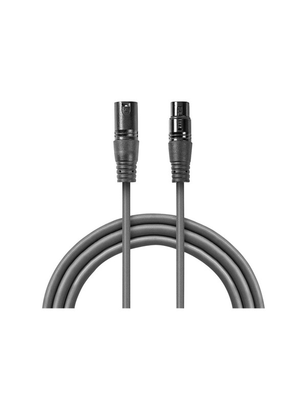 Nedis Balansoitu Audiojohto | XLR 3-Pin uros | XLR 3-Pin naaras | Niklattu | 5.00 m | Pyöreä | PVC | Tummanharmaa | Pahvikotelo