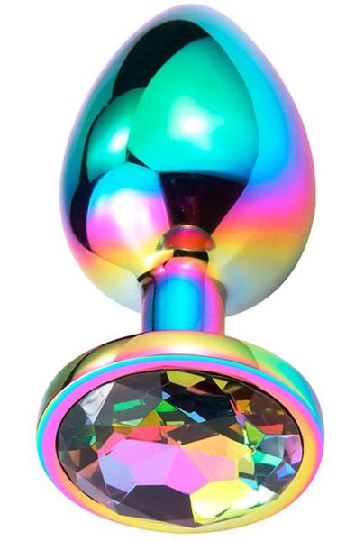 Space Journey Butt Plug With Jewel Small Anaalitappi metallia
