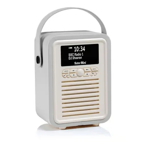 View Quest VQ Retro Mini Radio - Light Grey