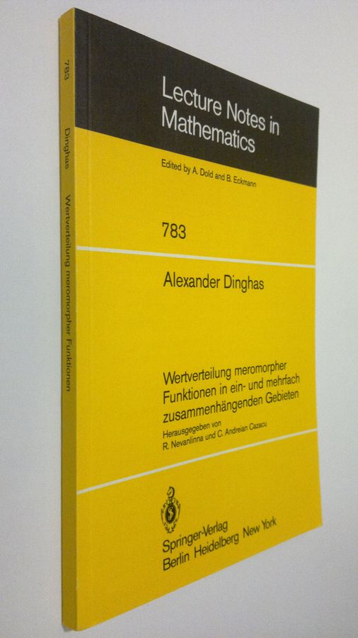 A. Dinghas : Wertverteilung meromorpher Funktionen in ein- und mehrfach zusammenhängenden Gebieten
