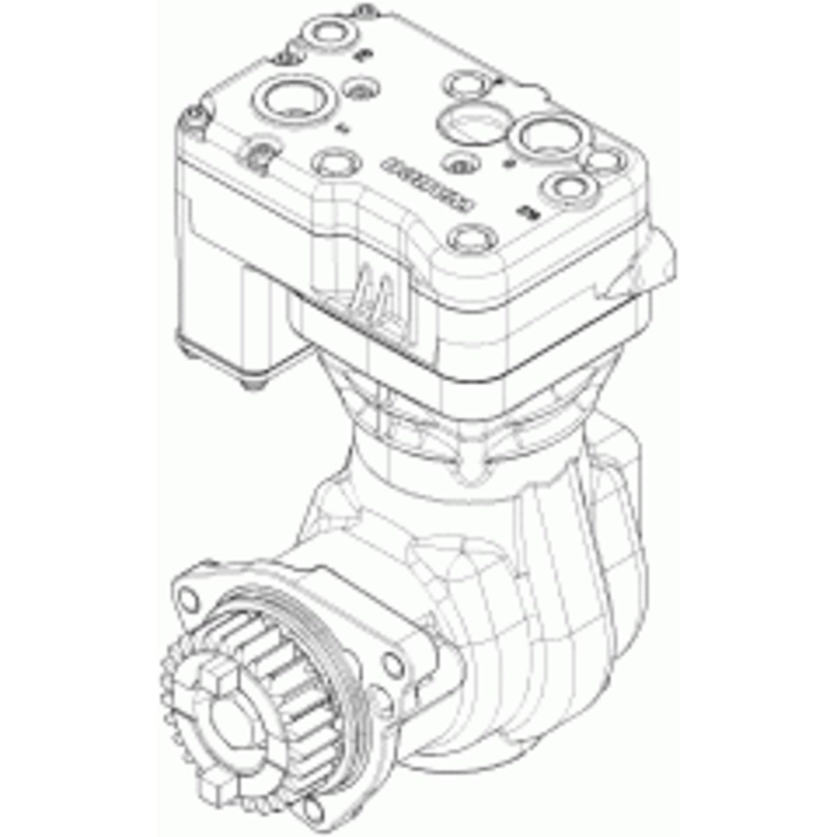 Ilmajousituksen kompressori WABCO 9121160000