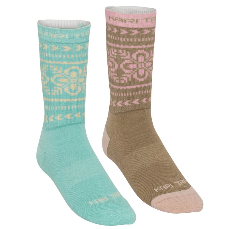 Kari Traa Puffin Sock 2Pk Bright Turquoise - 38-39