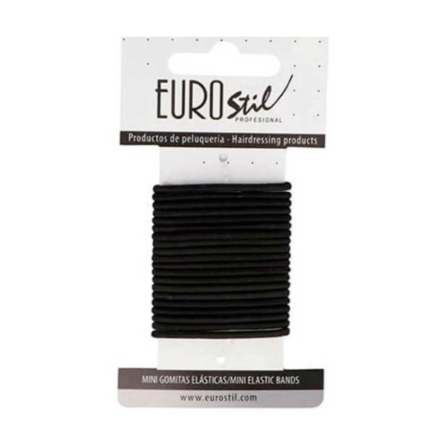 Eurostil Pahvilaatikko Mustat kuminauhat Mini Pack 1un