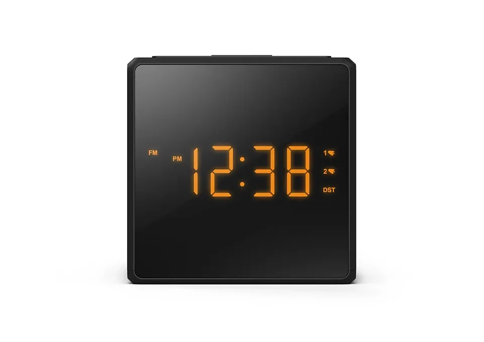 Philips TAR4500/10 -kelloradio DAB/FM-virittimellä, LED-näytöllä ja USB-C-latauksella, musta