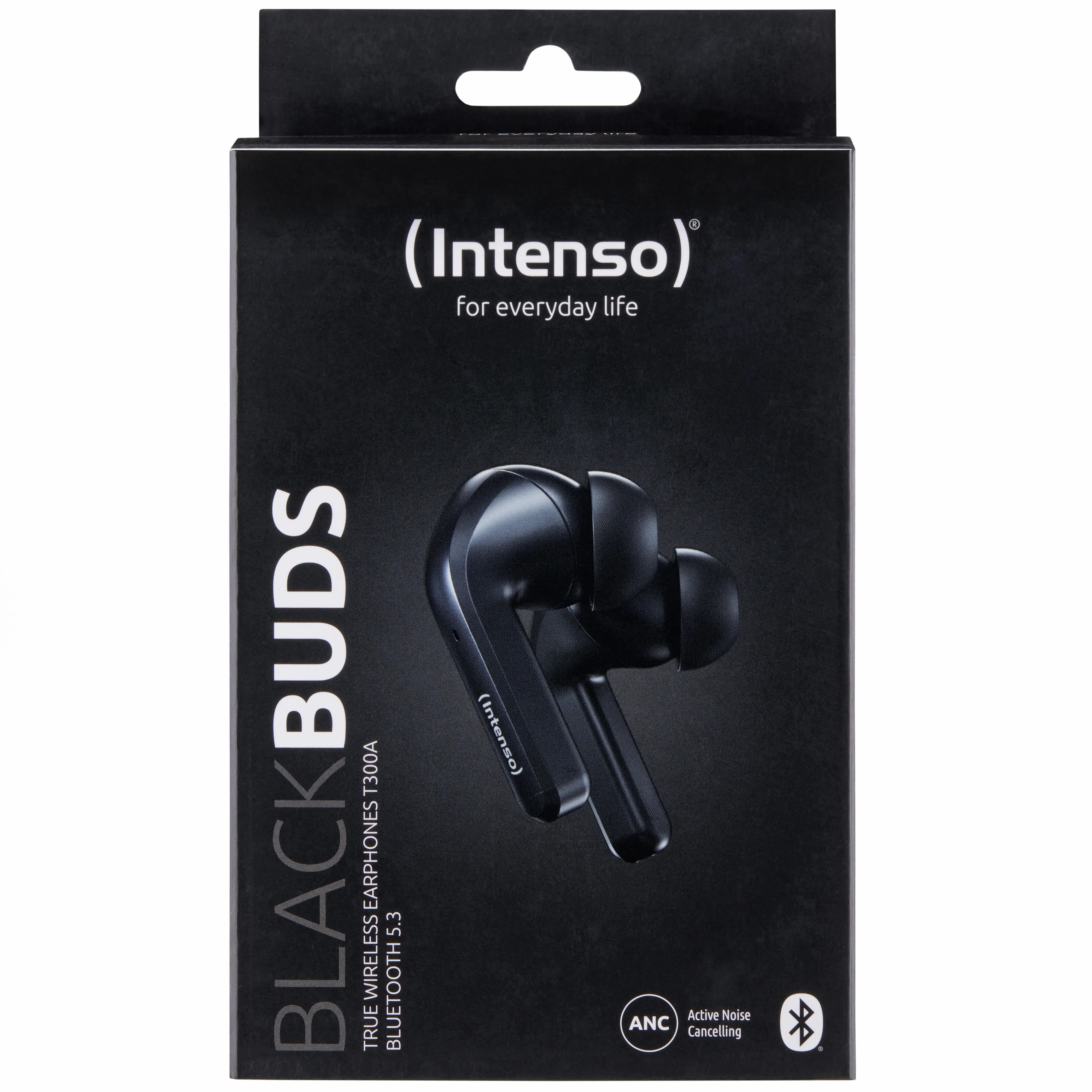 Intenso Black Buds T300A, True Wireless Stereo (TWS), Puhelut/Musiikki/Urheilu/Päivittäinen, Kuulokkeet, Musta