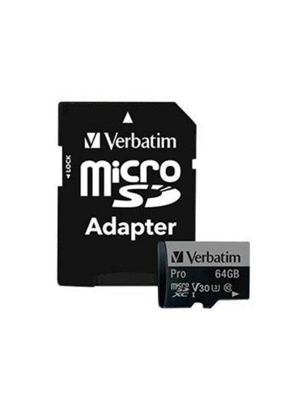 Verbatim Pro U3 microSD/SD - 90MB/s - 64GB