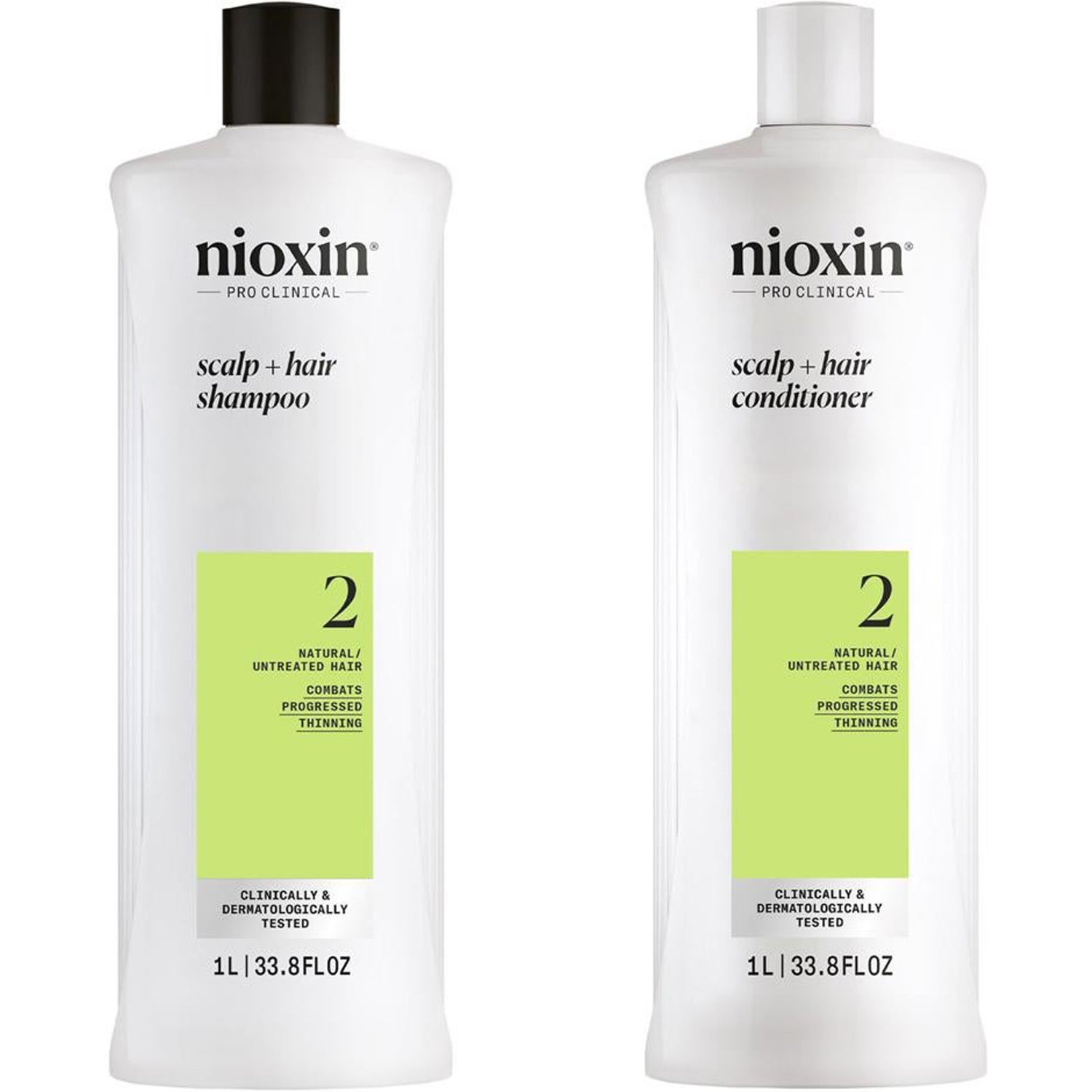 Nioxin System 2 Shampoo for Thinning Hair 1000 ml