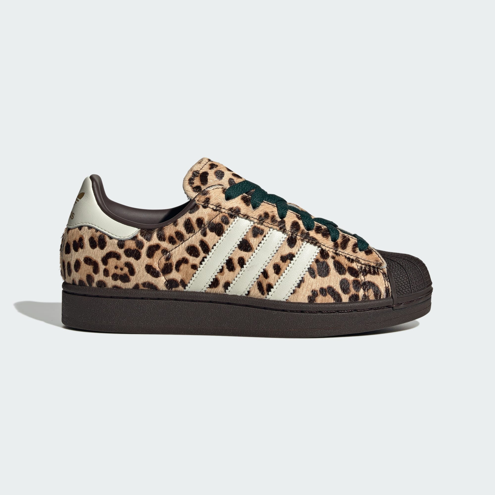 ADIDAS ORIGINALS Matalavartiset tennarit 'Superstar II' norsunluu / cappuccino / tummanruskea / tummanvihreä