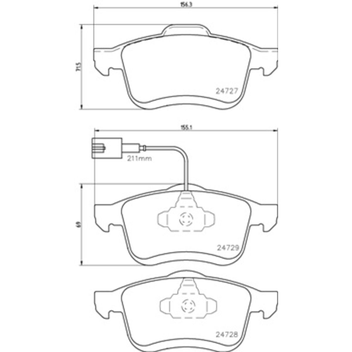 Jarrupalat, levyjarru BREMBO P 23 130