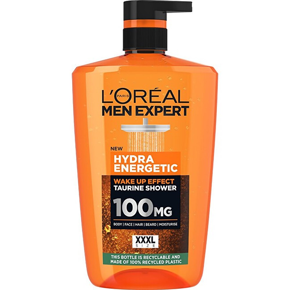 L ́oréal paris Expert Hydra Energetic 100mg suihkugeeli miehille - 1000ml