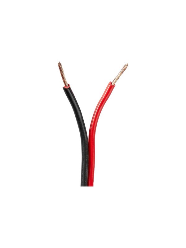 Nedis Kaiutinkaapeli | 2 x 1.50 mm2 | CCA | 100 m | Pyöreä | PVC | Musta / Punainen | Kääre