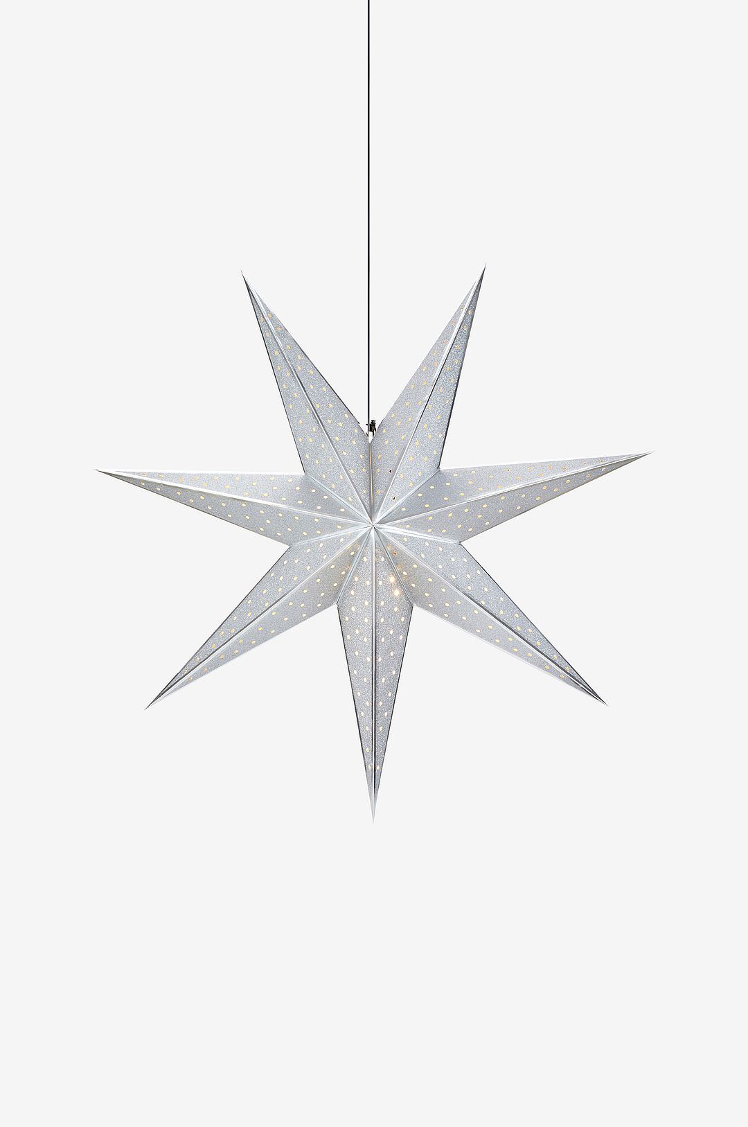Markslöjd Julstjärna GLITTER 45 cm silver Markslöjd