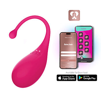 Adrien Lastic Palpitation - Kuulavibraattori, bluetooth-ominaisuudella, silikoninen, punainen