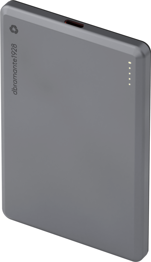 dbramante1928 re-charge Power Bank 5K Wireless v2 - 5000mAh | MagSafe/Qi2 15W | USB-C 20W