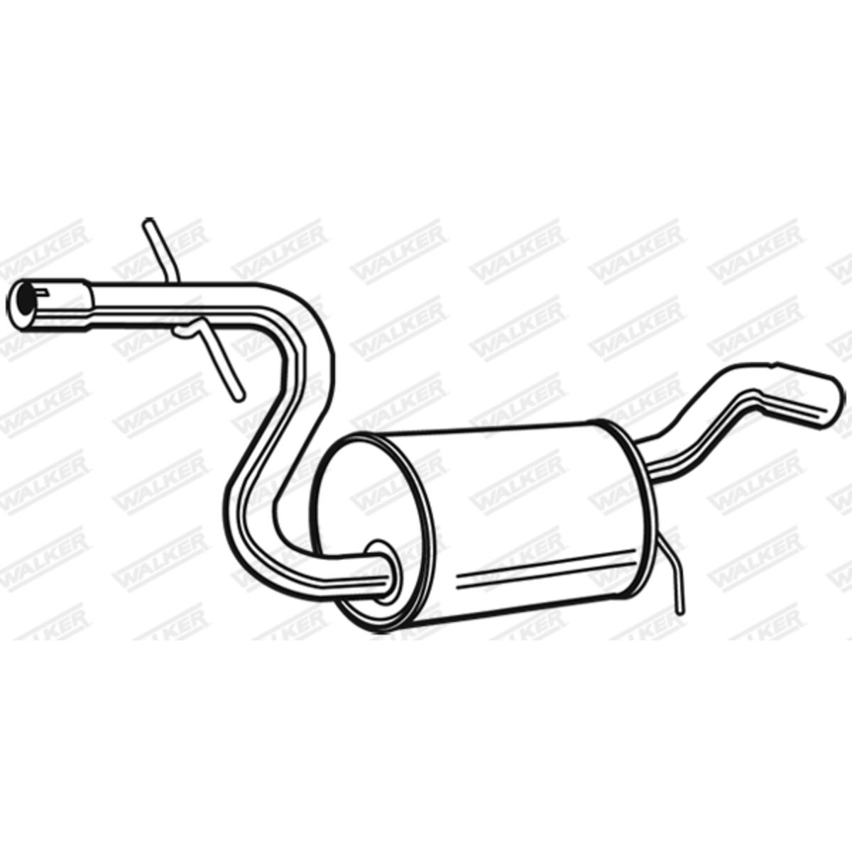 Keskiäänenvaimentaja WALKER 23129