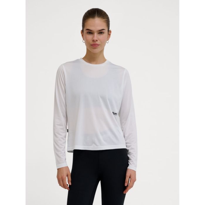 Hummel Pulse Workout LS Tee K. XL Valkoinen Naiset